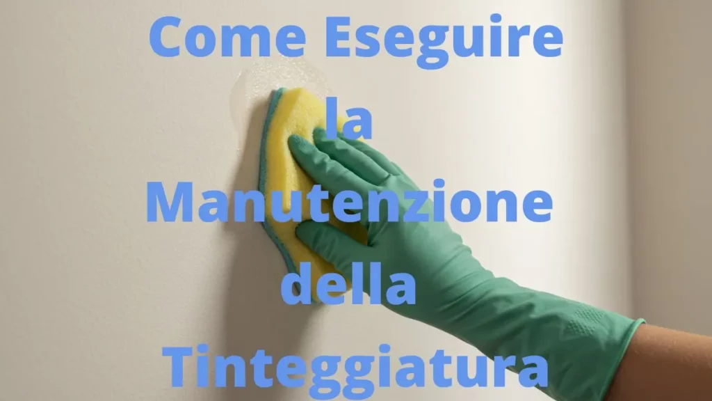 Pulizia delicata di una parete per manutenzione tinteggiatura.