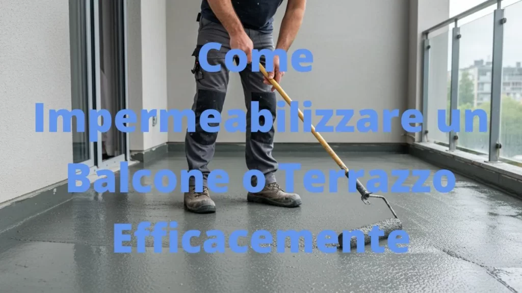Applicazione resina per impermeabilizzazione balcone terrazzo.