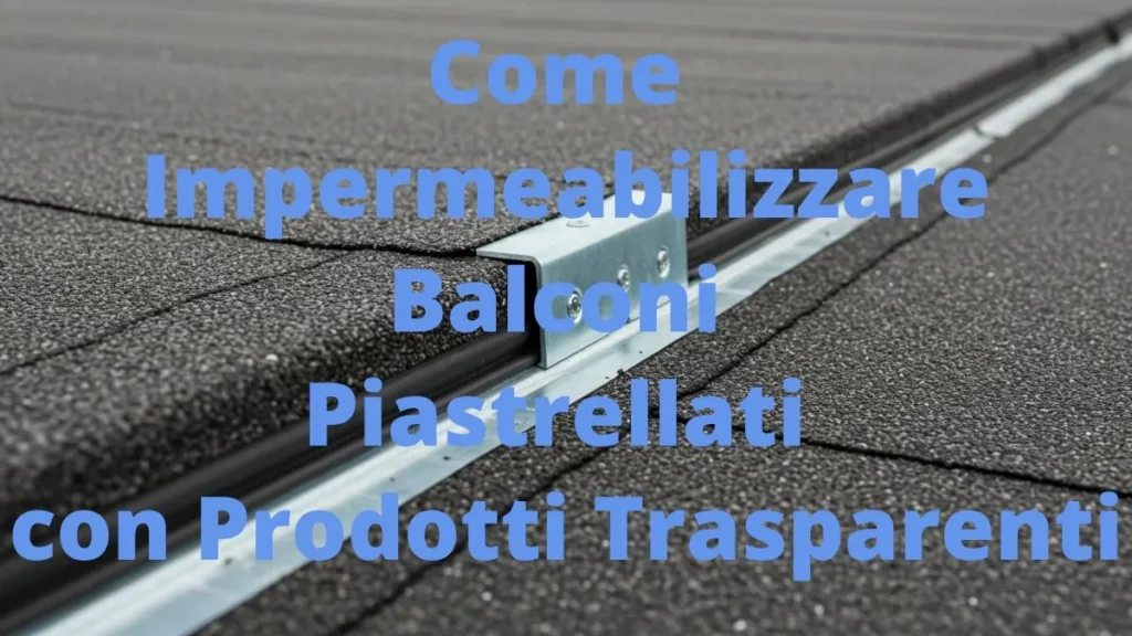 Applicazione impermeabilizzazione trasparente su balcone piastrellato.