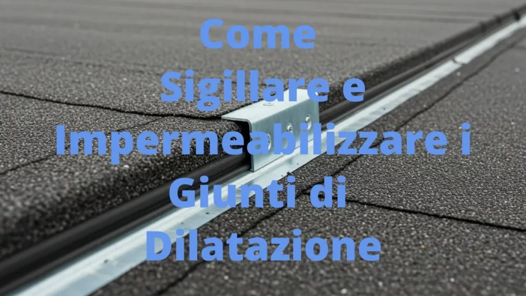Sigillatura e impermeabilizzazione di giunti di dilatazione su copertura.