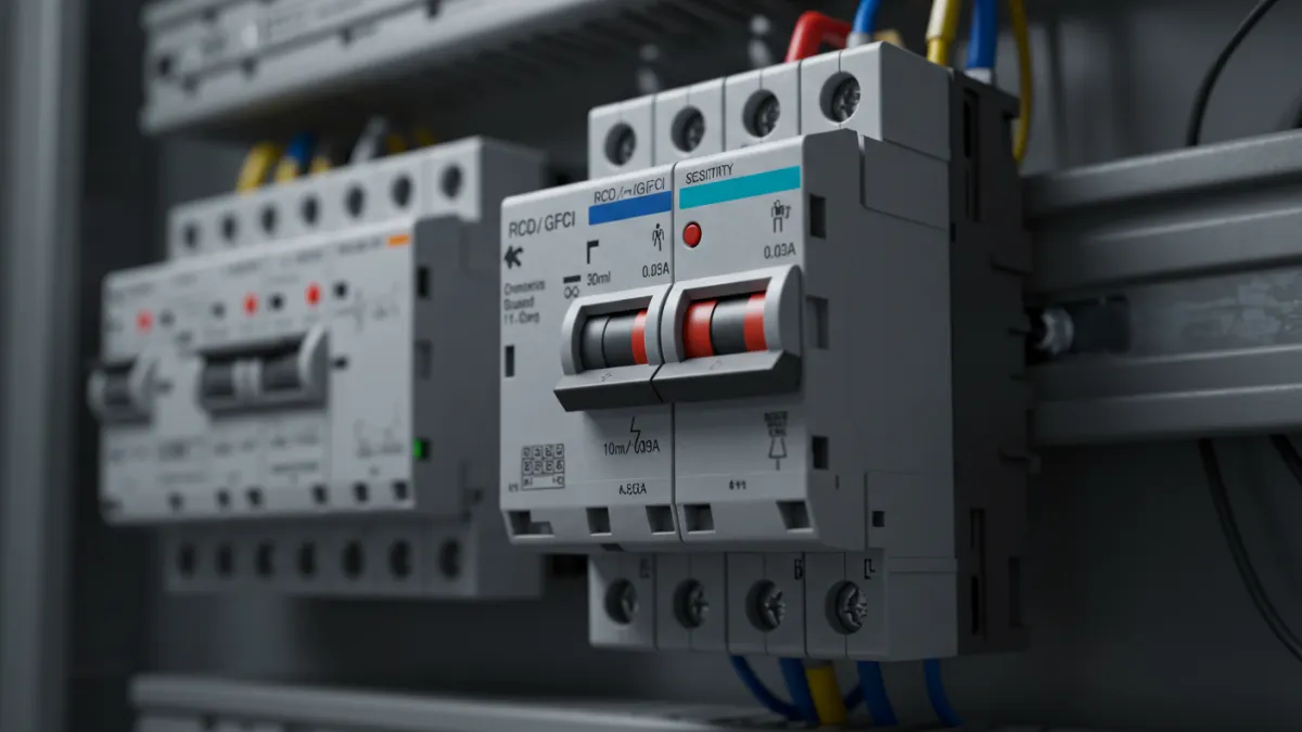 Interruttore differenziale (salvavita) nel quadro elettrico.